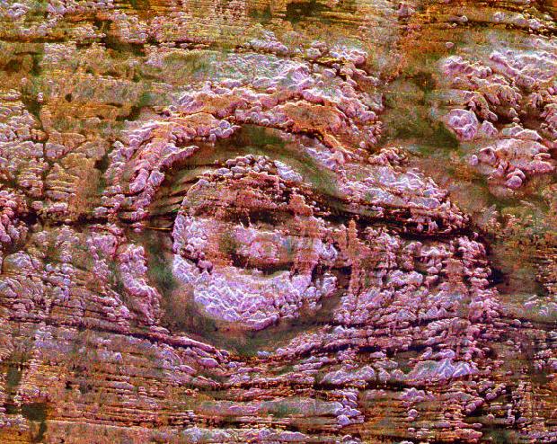 Space Radar of Image Aorounga ImpactCrater, Chad