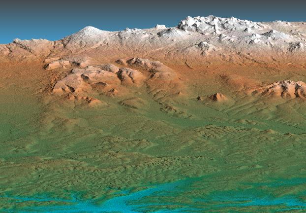 Perspective View, Kamchatka Peninsula,Russia