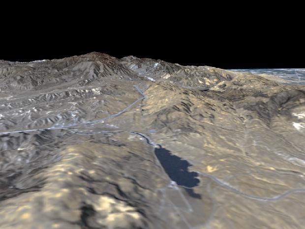 Perspective View, San Andreas Fault -II