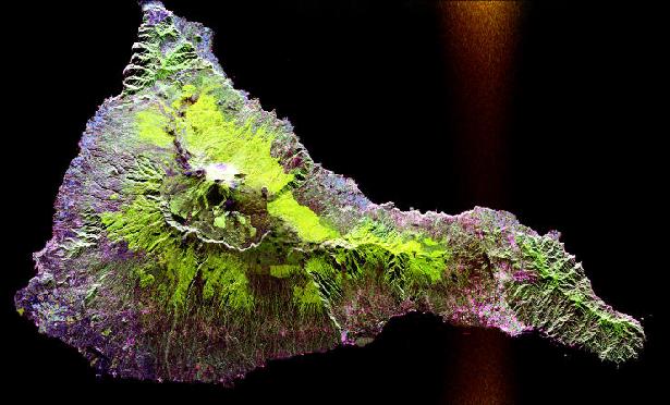 Space Radar Image of Teide Volcano