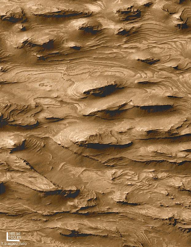 Layered Outcrops of Far West CandorChasma