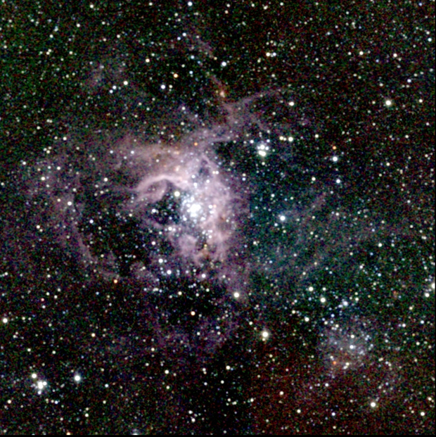 The Tarantula or 30 Doradus Nebula in the Infrared