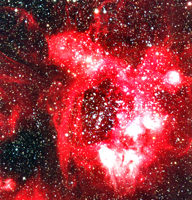 The Beautiful Nebula N44 in the Large Magellanic Cloud