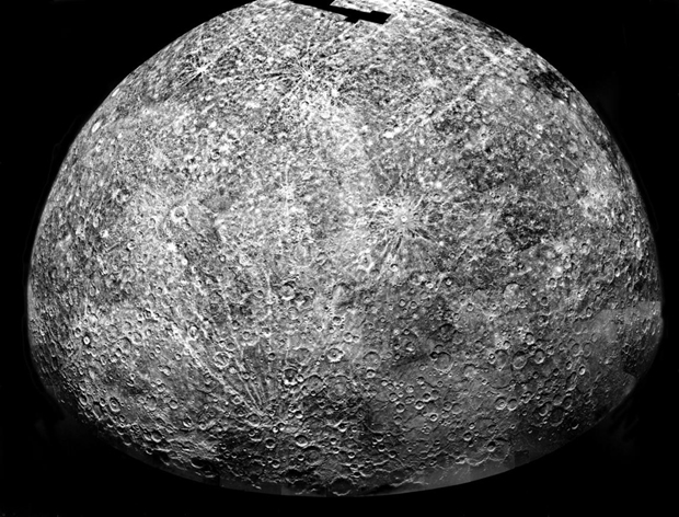 Mercury: Computer Photomosaic of the Southern Hemisphere