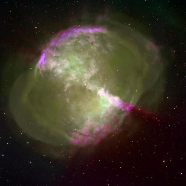 Emission Line Image of the Planetary Nebula M27