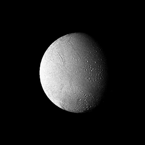 Saturn - High-Resolution FilteredImage of Enceladus