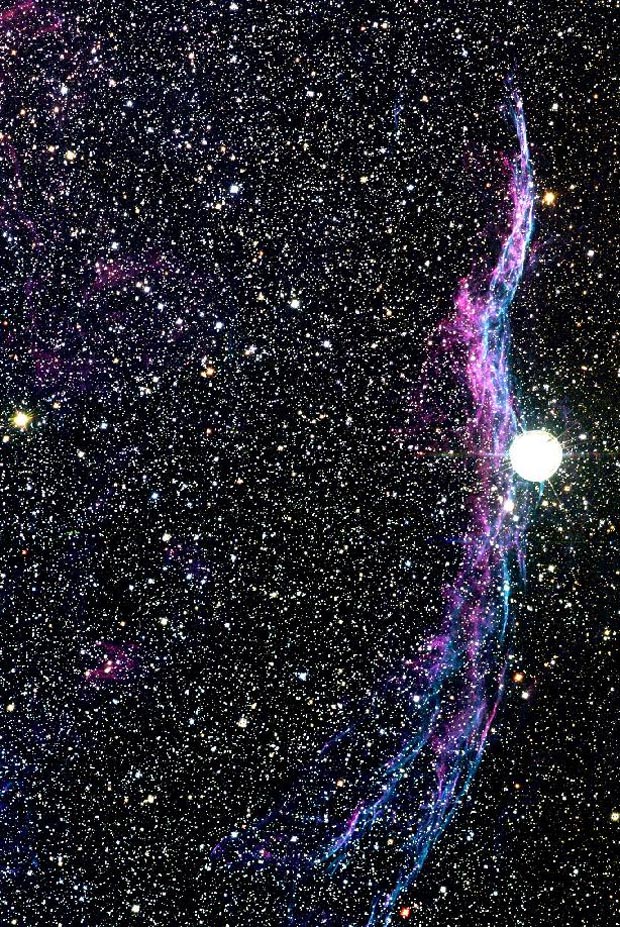 A Western Portion of the Veil Nebula (Cygnus Loop)