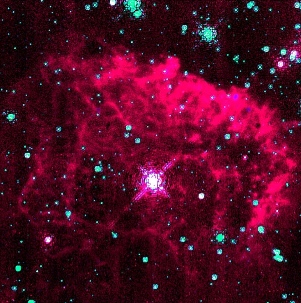 Brilliant Star in the Milky Way's Core