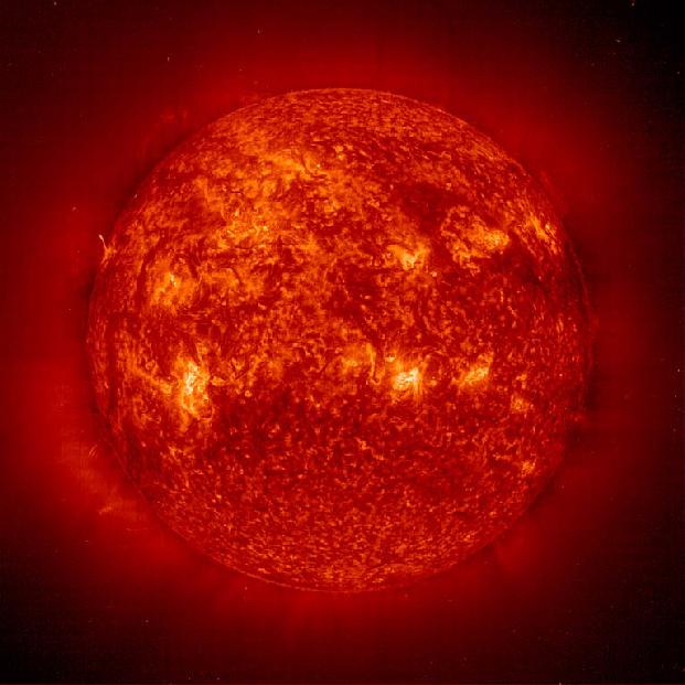 The Sun in He II (304  Angstroms)