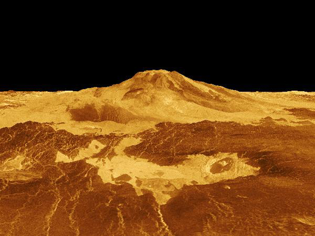 Venus - 3D Perspective View of Maat Mons