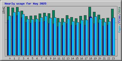 Hourly usage for May 2025