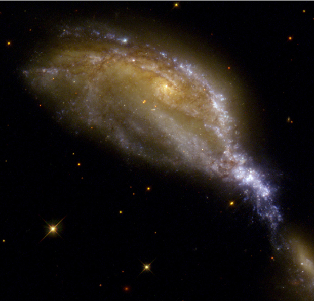 A Bird's Eye View of a Galaxy Collision