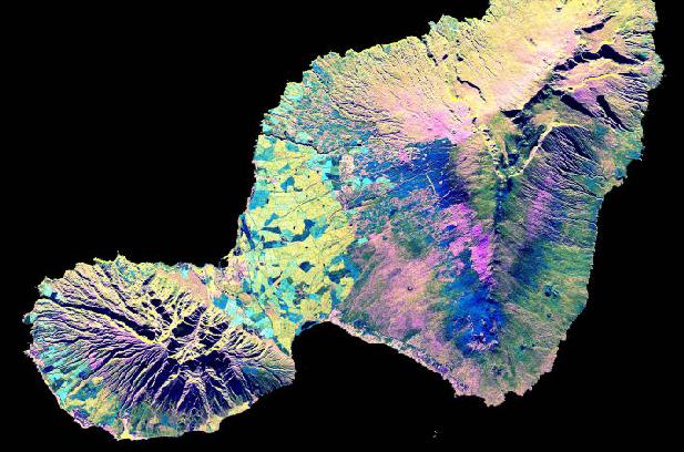 Space Radar Image of Maui, Hawaii