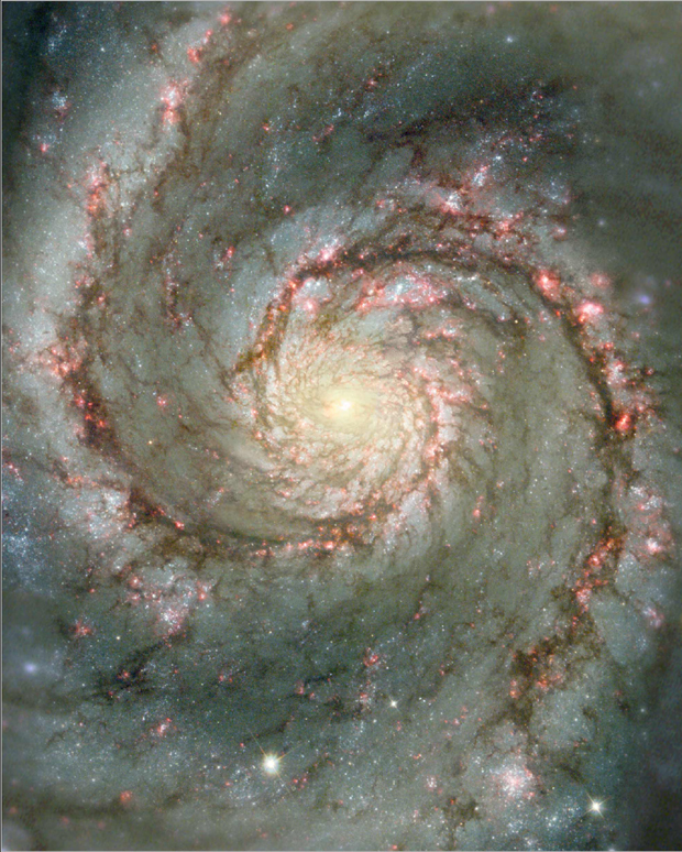 Hubble Reveals the Heart of the Whirlpool Galaxy