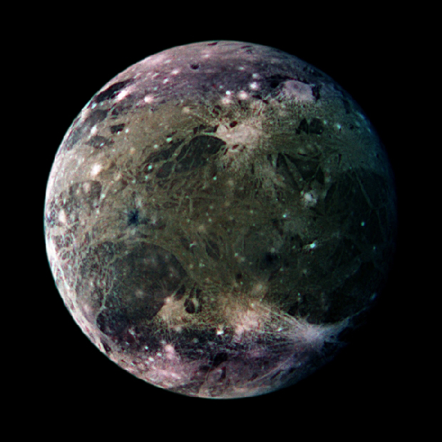 Ganymede's Trailing Hemisphere