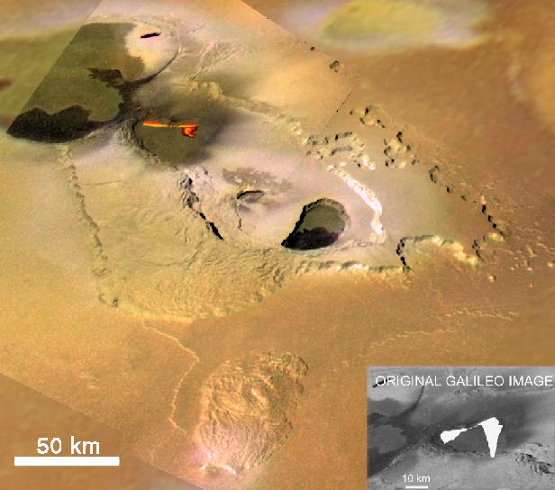 Eruption at Tvashtar Catena, Io, in
Color