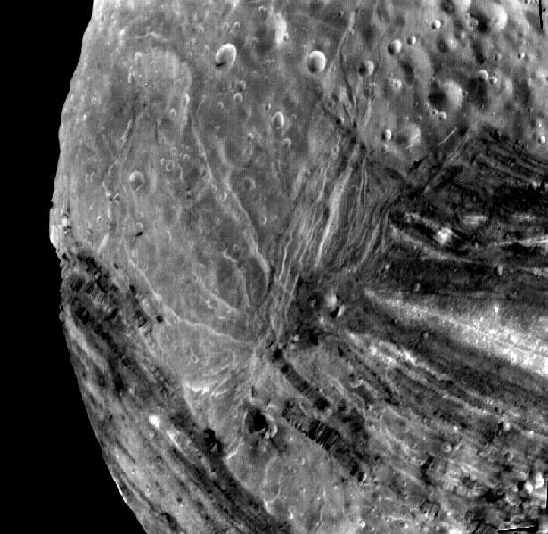 Miranda Fractures, Grooves, and Craters