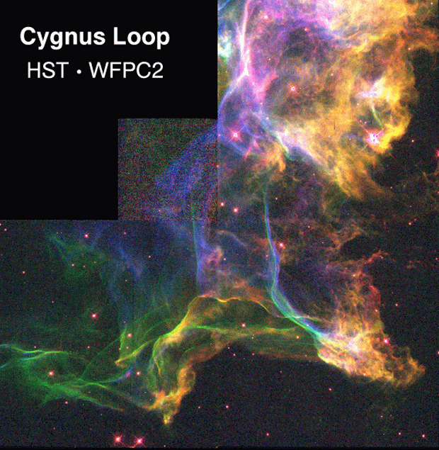 Portion of the Cygnus Loop